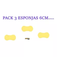 Pack 3 Esponjas De Espuma 6cm Espesor Expandible