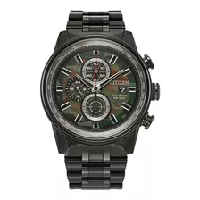 Reloj Citizen Nighthawk Eco Drive Original Hombre E-watch Color De La Correa Negro Color Del Bisel Negro Color Del Fondo Camuflaje