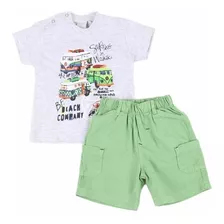Conjunto Infantil Shorts Menino Kombi - Baby Fashion