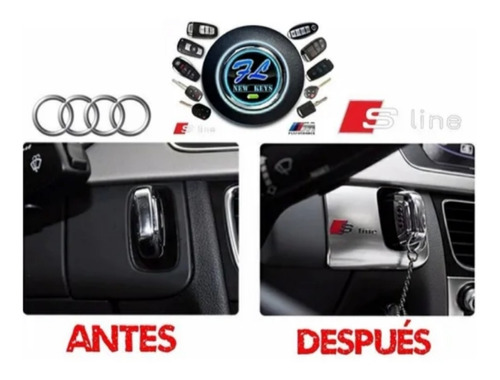 Embellecedor Switch De Encendido Audi Logo Sline A4 S4 A5 S5 Foto 2