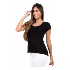 Kit 2 Blusa Tshirt Feminina Viscolycra Sobrelegging Fitness