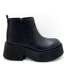 Bota Mujer Dama Plataforma Cierre Tachas Moda Ac 620