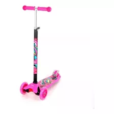 Monopatin Viper Bebesit Scooter Rosado Con Luces Kanata