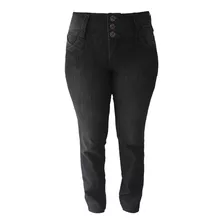 Calça Jeans Feminina Preta Plus Size Tamanho 42