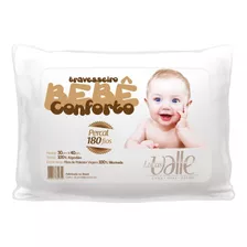 Travesseiro Bebê Infantil 30x40cm Conforto Algodão Silicone