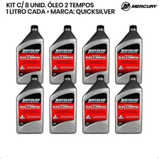 Óleo Quicksilver Tcw3 2 Tempos 1 Litro Kit C/8