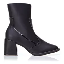 Bota Cano Médio Salto Bloco Feminino Moleca Oferta