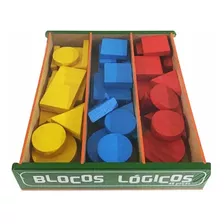 Blocos Lógicos Brinquedo Educativo E Pedagógico - 48 Peças