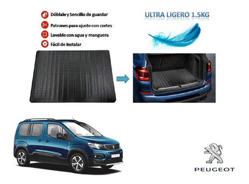 Tapete Cajuela Universal Ligero Peugeot Rifter 2019 A 2023 Foto 2