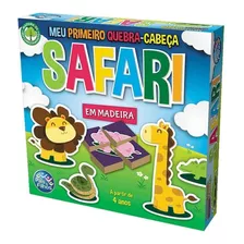 Safari Meu Primeiro Quebra-cabeca 32 Pcs - Madeira