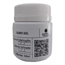 50ml Ouro Gel Vinte E Quatro Quilates Folheação Por Contato