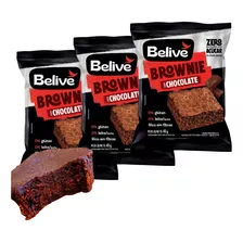 Kit 3 Brownie Chocolate Zero Sem Lactose Glúten Belive 40g