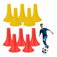 Cono Tipo Cuerno Flexible 23cm Pack X10 Deporte/futbol