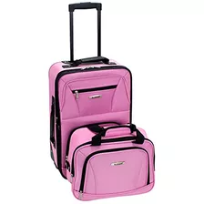 Maleta Ergonomica Para Viajes Color Rosa De 14/ 19 Pulgadas