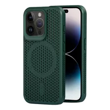 Funda De Disipación Verde Oscuro Para iPhone 14 Pro