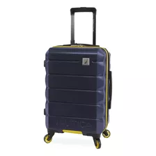 Nautica Quest Hardside Spinner Equipaje, Azul Marino/amarill