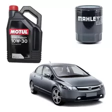 Kit Troca Óleo Motul 2100 10w30 New Civic 2008 1.8 Oc259