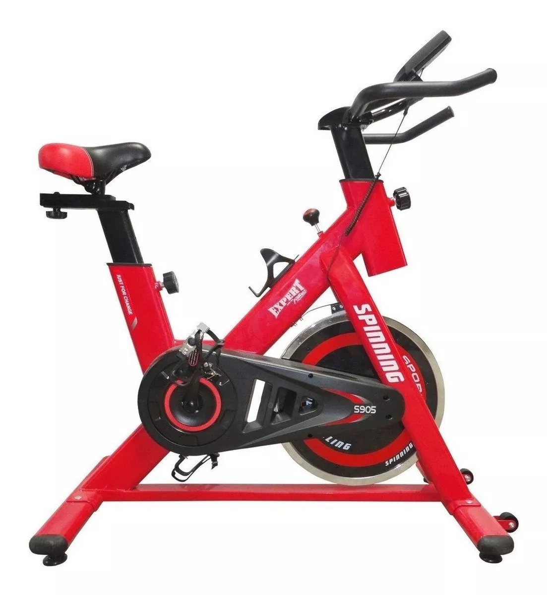 Bicicleta Fija Expert Gym002006 Para Spinning Roja Y Negra