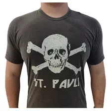 Camiseta St. Pauli Violeta Skate Rock Preto Adulto