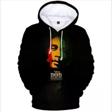 Bob Marley Com Capuz Estampado Em 3d Outono E Inverno Novo