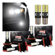 Kit 4 Ultra Led Taytech Farol E Milha 9000 Lumens Sup Branco