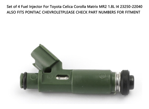 Fuel Injector For Toyota Corolla Celica Matrix Celica 1.8l Foto 7