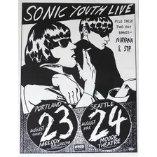 Poster Vintage - Sonic Youth Show 30x45cm Plastificado