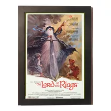 Quadro Poster Moldura O Senhor Dos Anéis Ralph Bakshi Desenh