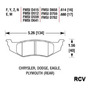 Balatas Disco Trasera Para Chrysler Neon 1996