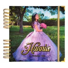 Libro Album Firmas Xv Años 21x21cm +30 Hojas. Con Fotografia