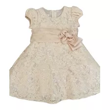 Vestido Bebe Com Renda Importado 12 Meses Promoção