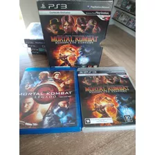 Mortal Kombat Ps3 + Filme Mk Legado Blu-ray Originais 