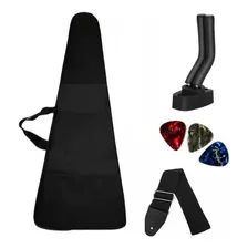 Capa Bag Guitarra + Suporte Violão + Correia Alça Vt + Nfe 