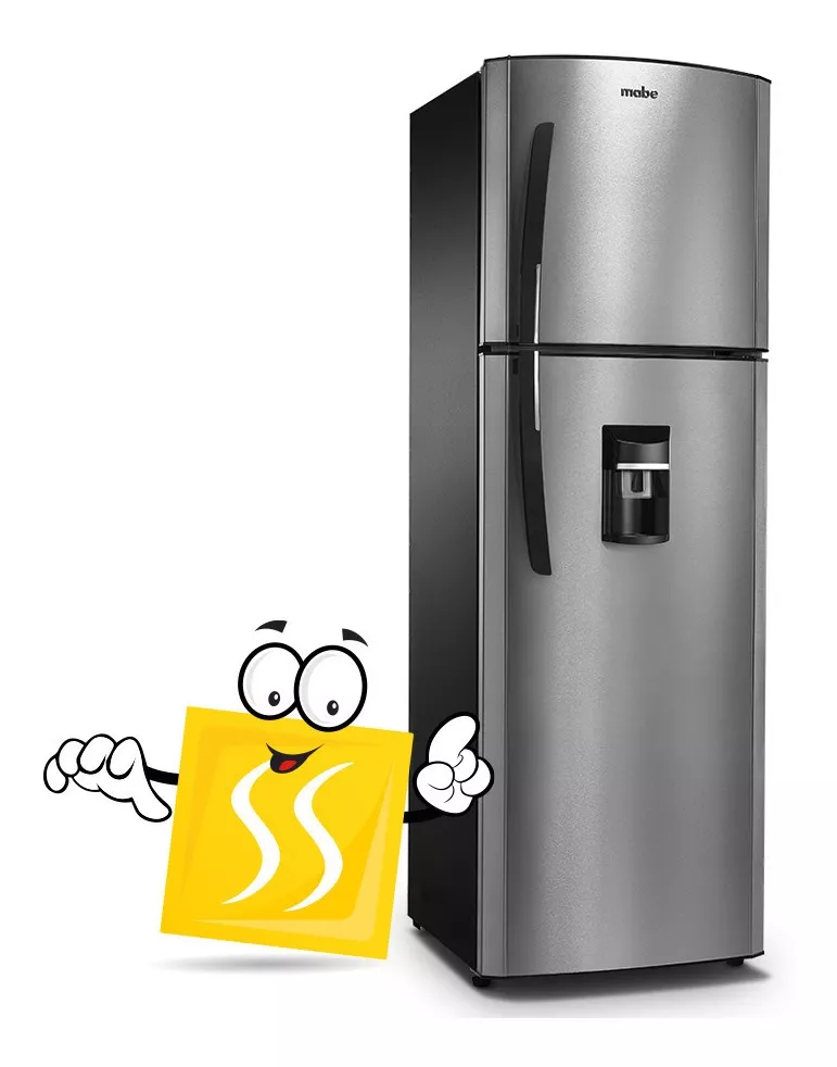 Refrigeradora Mabe 250lts 12 Pies Acero Dispensador De Agua
