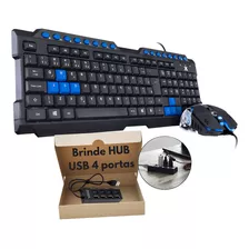 Kit Teclado E Mouse Gamer Vinik +hub Usb 4 Portas De Brinde!