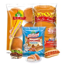 Kit Pão Hot Dog Hamburguer Bisnaguinha Zero Sem Lactose 