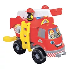 Caminhão Bombeiros Brinquedo Grande Com Som Mercotoys