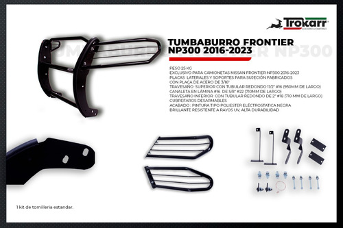 Tumbaburro Delantero Nissan Frontier Np300 2016-2023 Foto 3