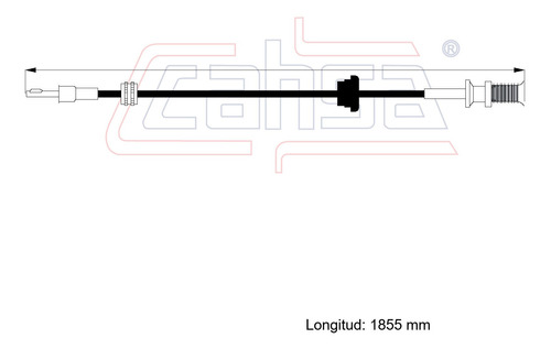 Cable Velocimetro Para Nissan Sentra E16;b12 1991 1.6l Cahsa Foto 2