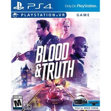 Blood & Truth Vr - Ps4 Nuevo Y Sellado