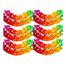 Decoración Gusano Chico Multicolor De Plástico Oropel 10pz