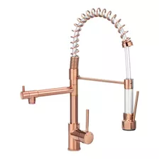 Torneira Cozinha Gourmet Monocomando Rose Gold 50 Cm