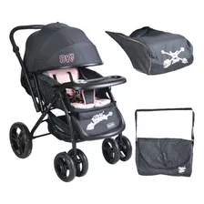 Coche Cuna Reversible C Bolso Cubrepies Mosquitero Bipokids