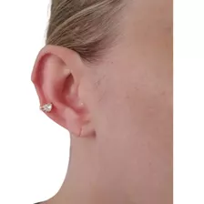 Piercing Falso De Pressão Conch 1 Unidade Banhado Ouro 18k