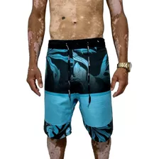 Kit 5 Bermudas Surf Estampada Praia Tactel Masculina Adulto