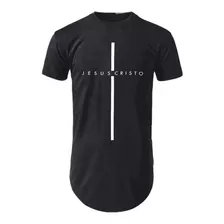 Camisa Jesus Cristo Camiseta Longline Estampas Gospel Crista