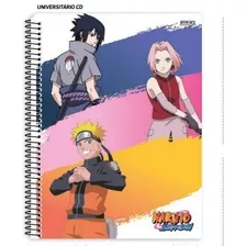 Caderno 80 Folhas 1 Matéria Naruto