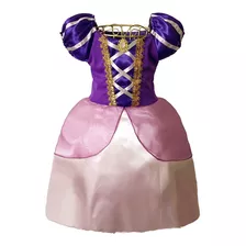 Vestido Princesa Infantil Roxo Menina Aniversário Evangélico