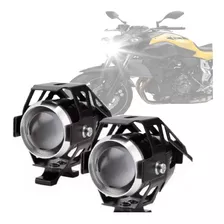 Par Farol Milha Led Auxiliar Moto Neblina Forte Potente *