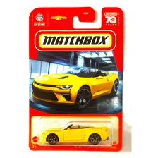 16 Chevy Camaro Convertible Amarillo Matchbox Mattel 